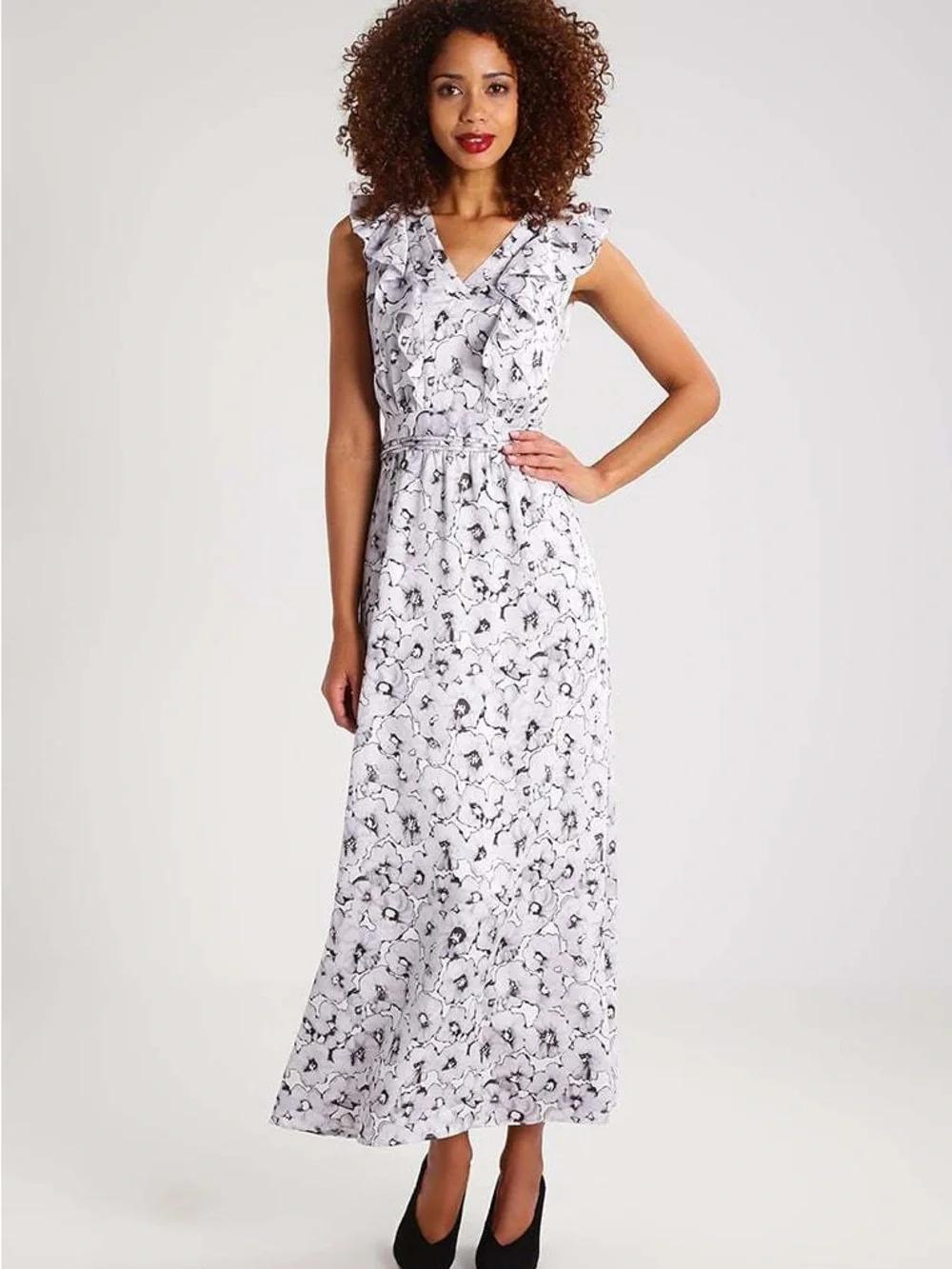 banana republic floral ruffle wrap maxi dress BANANA REPUBLIC